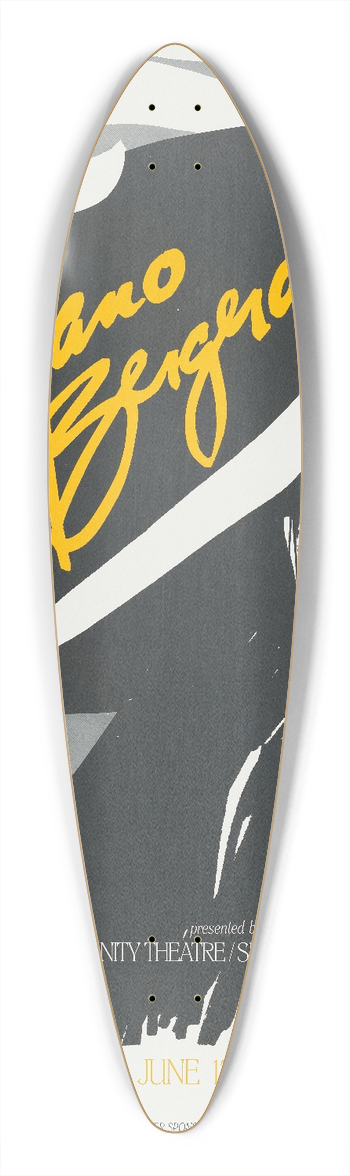 Beverly Moore - Cyrano de Bergerac 39.3 inch art pintail longboard deck