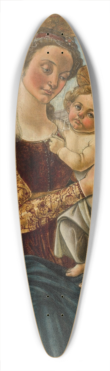 Biagio dAntonio - The Virginand Child before a landscape 39.3 inch art pintail longboard deck