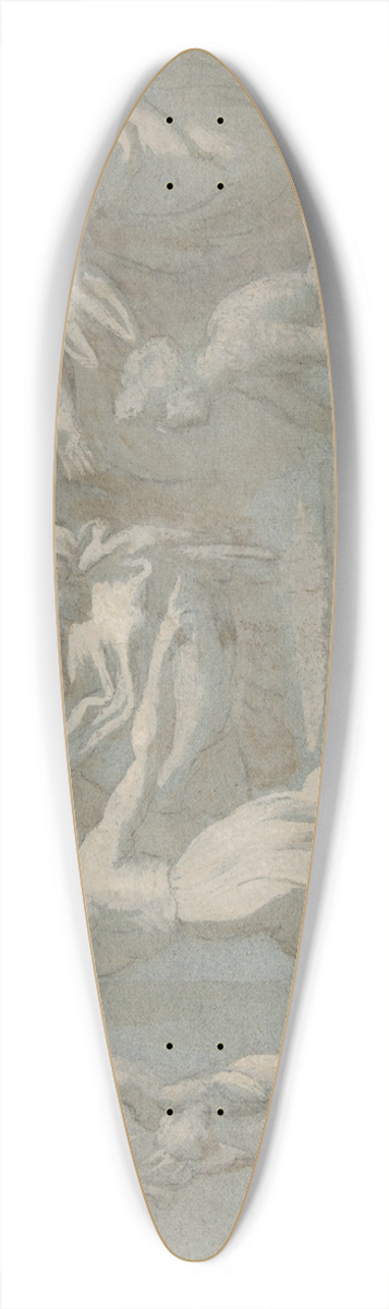 Biagio Pupini - The Judgment of Solomon, after Raphael 39.3 inch art pintail longboard deck