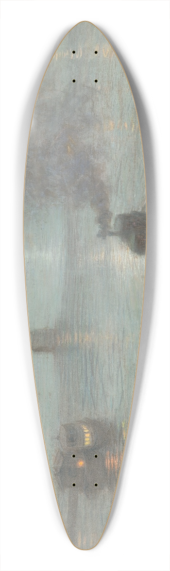 Birge Harrison - Evening on the Seine 39.3 inch art pintail longboard deck