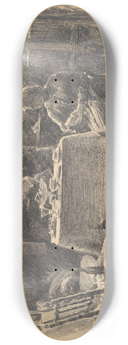 Bertha Wegmann - Eftermiddagste i kunstnerens atelier 8.25 inch art skate deck