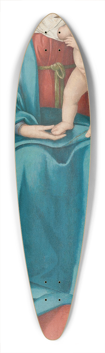 Boccaccio Boccaccino - The Madonna And Child Enthroned With A Donor 39.3 inch art pintail longboard deck