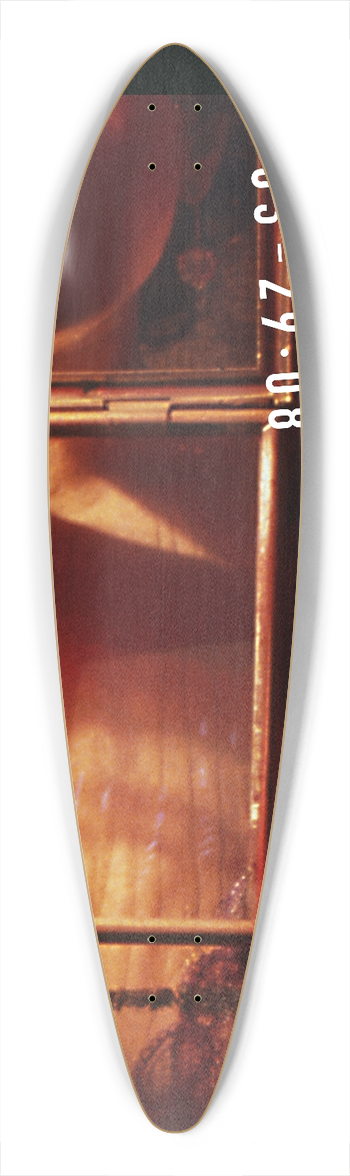 Bockting Ontwerpers - Affiche voor tentoonstelling The Hoerengracht 39.3 inch art pintail longboard deck