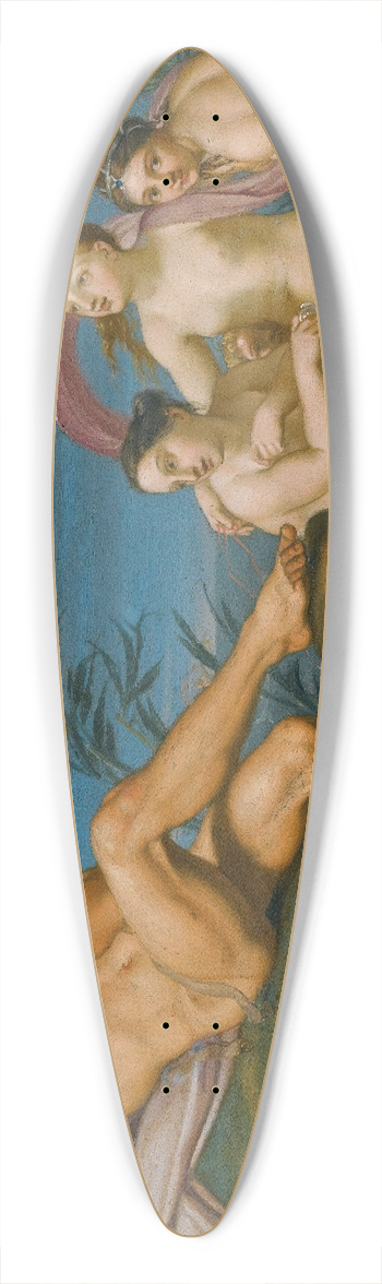 Bolognese School - Polyphemus And Galatea 39.3 inch art pintail longboard deck