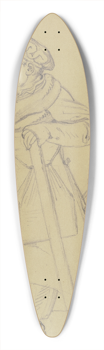 Bonaventura Genelli - Karikatur des Malers Joseph Anton Koch 39.3 inch art pintail longboard deck