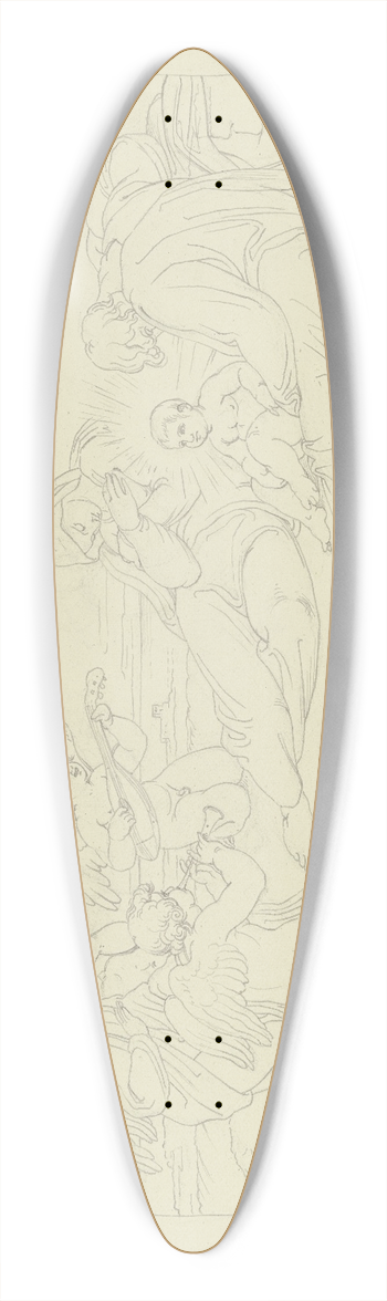 Bonaventura Genelli - Ruhe auf der Flucht nach gypten 39.3 inch art pintail longboard deck