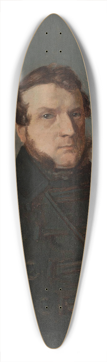 Bonawentura Dbrowski - Male portrait 39.3 inch art pintail longboard deck