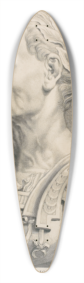 Botius Adamsz. Bolswert - Julius Caesar, Perpetual Dictator 39.3 inch art pintail longboard deck