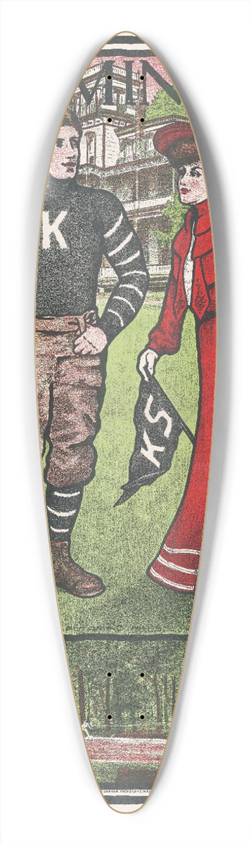 Bristow Adams - Kiskikinetas 39.3 inch art pintail longboard deck