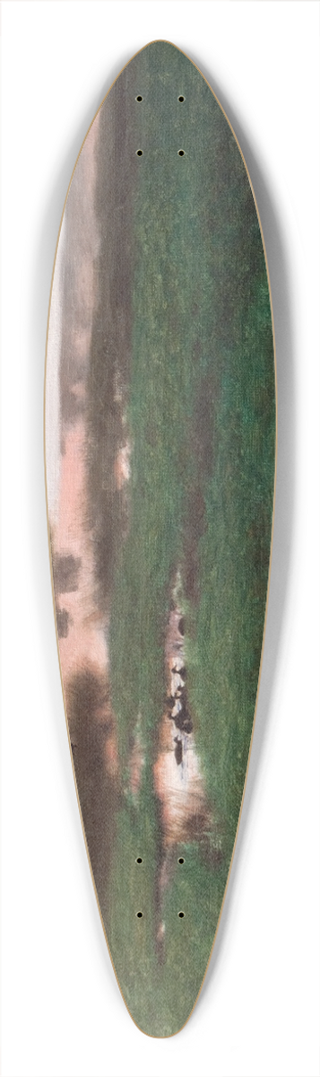 Bruno Liljefors - Evening Landscape 39.3 inch art pintail longboard deck