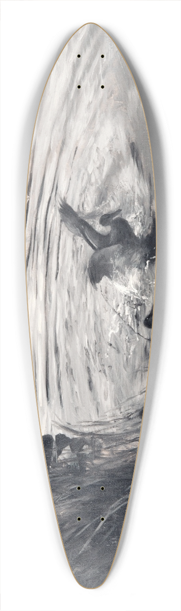 Bruno Liljefors - Wild Ducks among Reeds 39.3 inch art pintail longboard deck