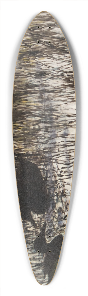 Bruno Liljefors - Wild Ducks in Reeds 39.3 inch art pintail longboard deck
