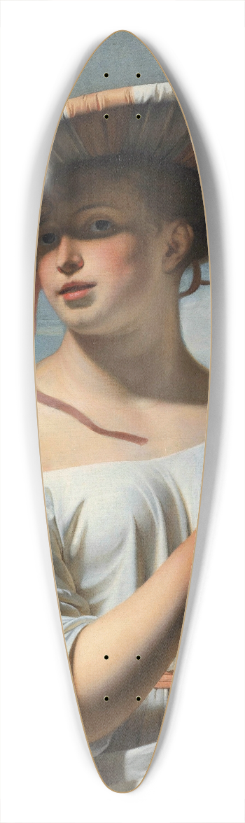 Caesar Van Everdingen - Girl in a Large Hat 39.3 inch art pintail longboard deck