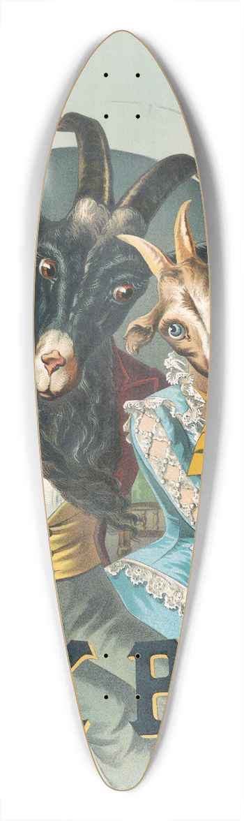 Calvert Litho. Co - Bock beer [poster no 8] 39.3 inch art pintail longboard deck