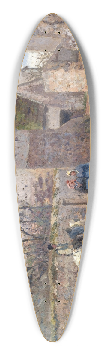 Camille Pissarro - A Pond inEnnery 39.3 inch art pintail longboard deck