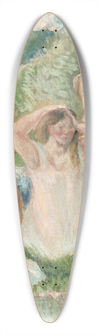Camille Pissarro - Groupe de baigneuses 39.3 inch art pintail longboard deck
