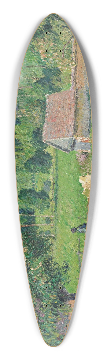 Camille Pissarro - La Maison Delafolie Eragny 39.3 inch art pintail longboard deck
