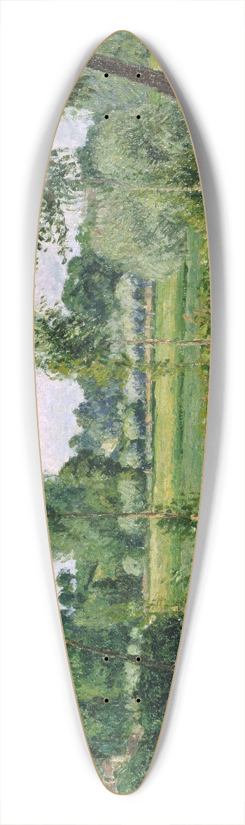Camille Pissarro - Morning Sunlight Effect, Eragny 39.3 inch art pintail longboard deck