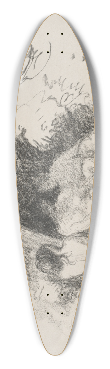 Camille Pissarro - Nude Women 39.3 inch art pintail longboard deck