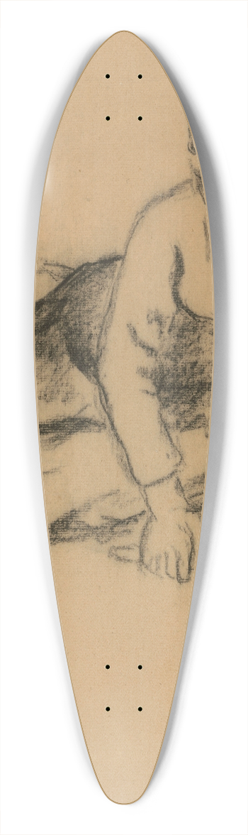 Camille Pissarro - Paysanne assise 39.3 inch art pintail longboard deck