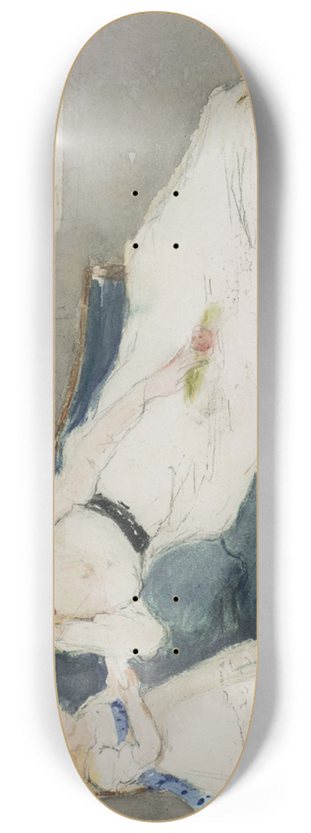 Berthe Morisot - Mme Gobillard et sa fille Paule 8.25 inch art skate deck