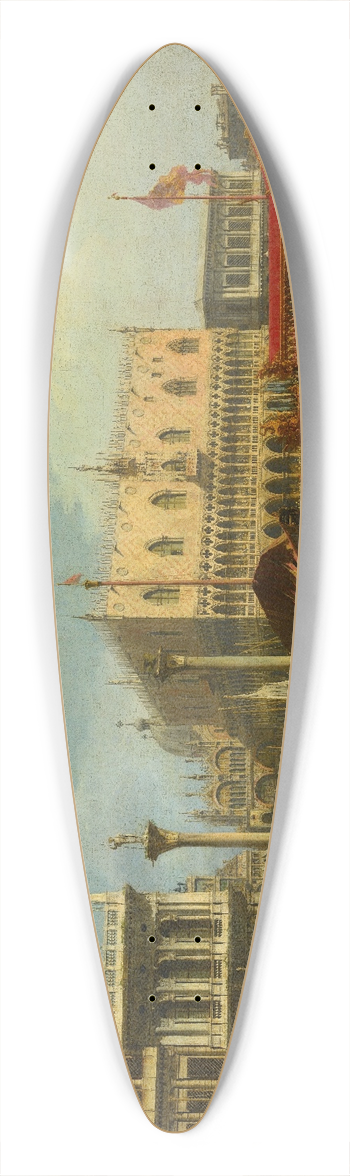 Canaletto - The Bucintore Returning to the Molo on Ascension Day 39.3 inch art pintail longboard deck