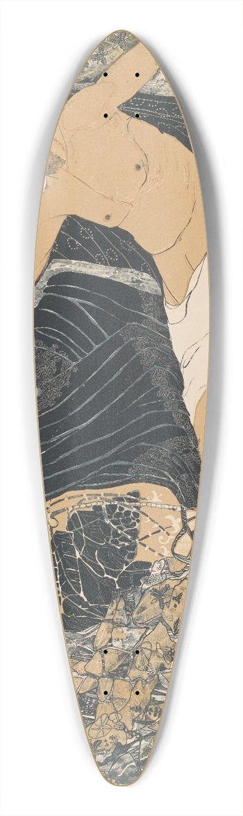 Carel Adolph Lion Cachet - De Barmhartige Samaritaan 39.3 inch art pintail longboard deck