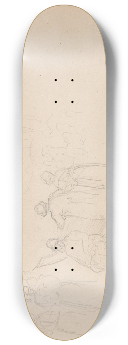 Adolph Tidemand - Figurer ved en bt 8.25 inch art skate deck