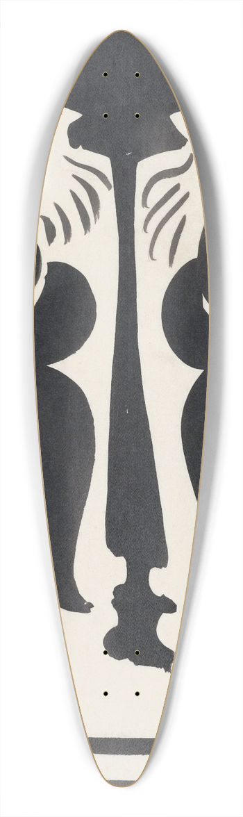 Carel Adolph Lion Cachet - Ontwerp voor een vaas met leeuwenmotief 39.3 inch art pintail longboard deck