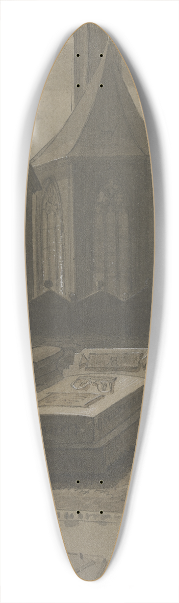 Carl Alexander von Heideloff - Das Grab Albrecht Drers auf dem Johannesfriedhof in Nrnberg 39.3 inch art pintail longboard deck