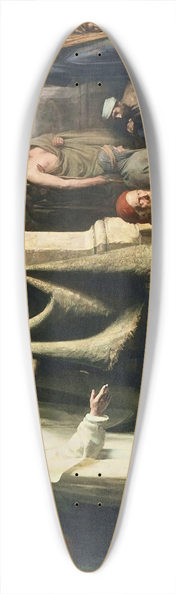 Carl Bloch - Christ Healing at the Pool of Bethesda 39.3 inch art pintail longboard deck