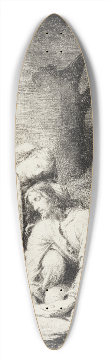 Carl Bloch - Christ in the Garden of Gethsemane 39.3 inch art pintail longboard deck