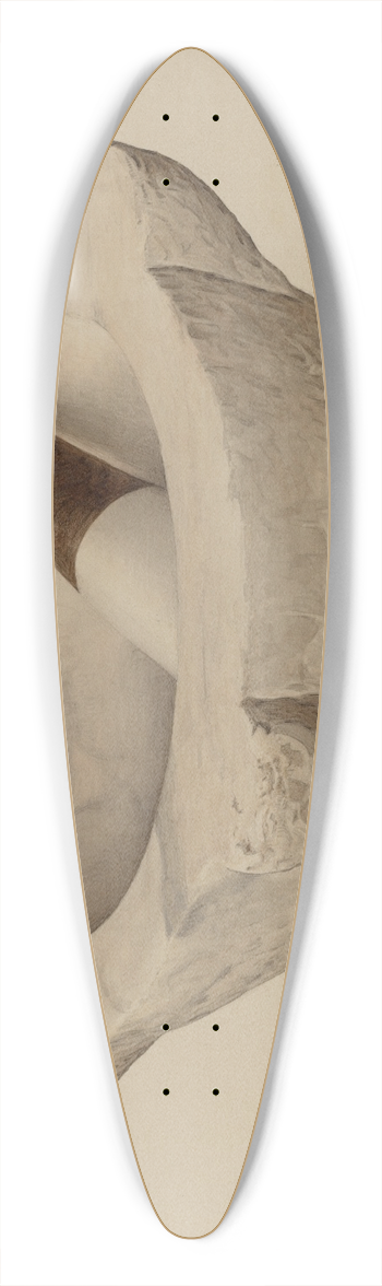 Carl Buergerniss - Mortar and Pestle 39.3 inch art pintail longboard deck