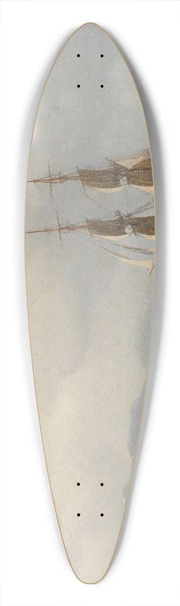 Carl Emil Baage - Maritime Painting 39.3 inch art pintail longboard deck
