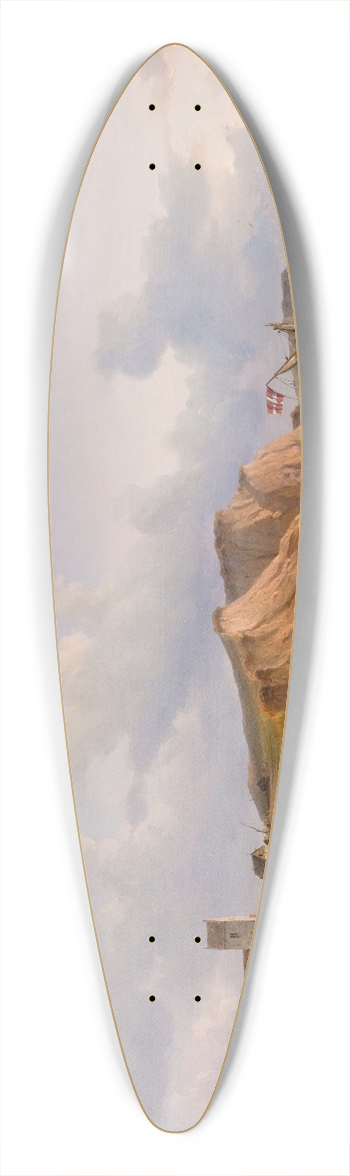 Carl Frederik Srensen - Shipwreck after a Storm off the West Coast of Jutland near Ferring Church 39.3 inch art pintail longboard deck