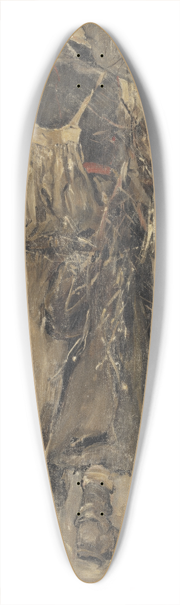 Carl Gustaf Hellqvist - A Woman. Study for Sancta Simplicitas 39.3 inch art pintail longboard deck