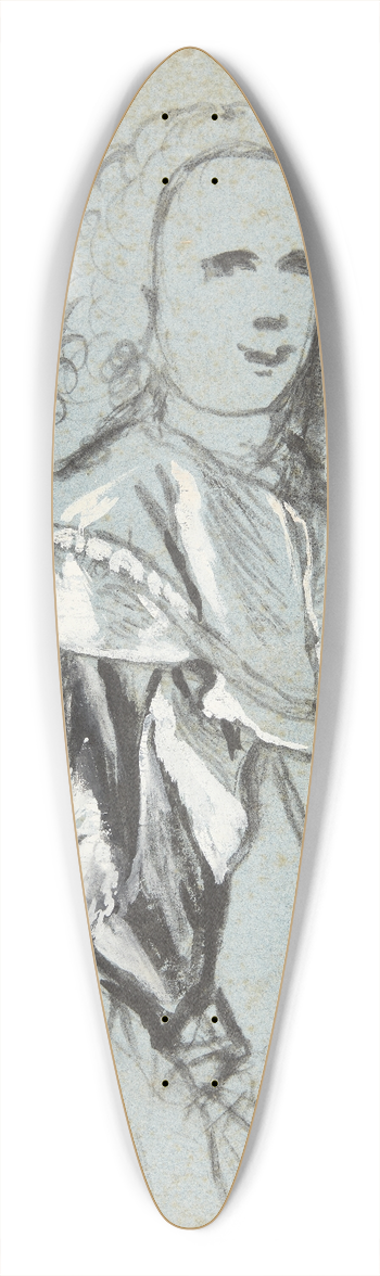 Carl Gustaf Pilo - Studie til et portrt, formentlig af A G Moltke 39.3 inch art pintail longboard deck