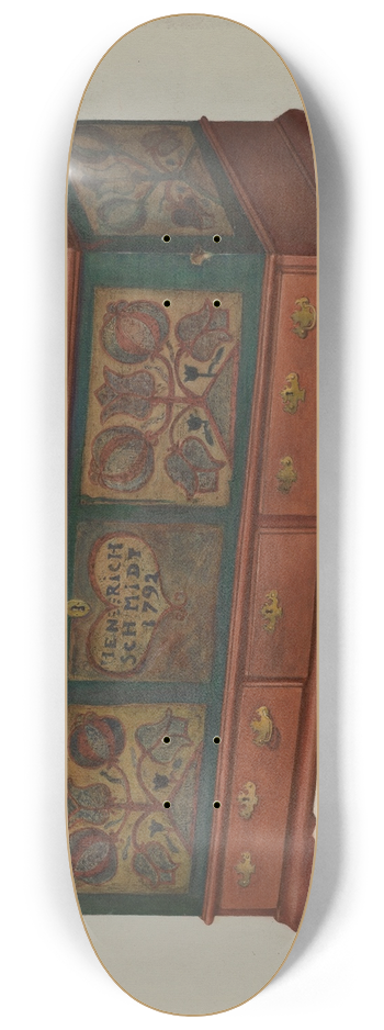 Betty Jean Davis - Pa. German Chest 8.25 inch art skate deck