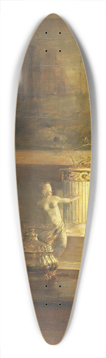 Carl Holse - Interir fra kunstnerens hjem 39.3 inch art pintail longboard deck