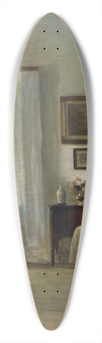 Carl Holse - The Reader 39.3 inch art pintail longboard deck