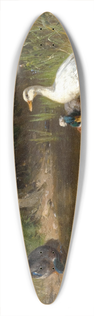 Carl Jutz - Enten am Wasser 39.3 inch art pintail longboard deck