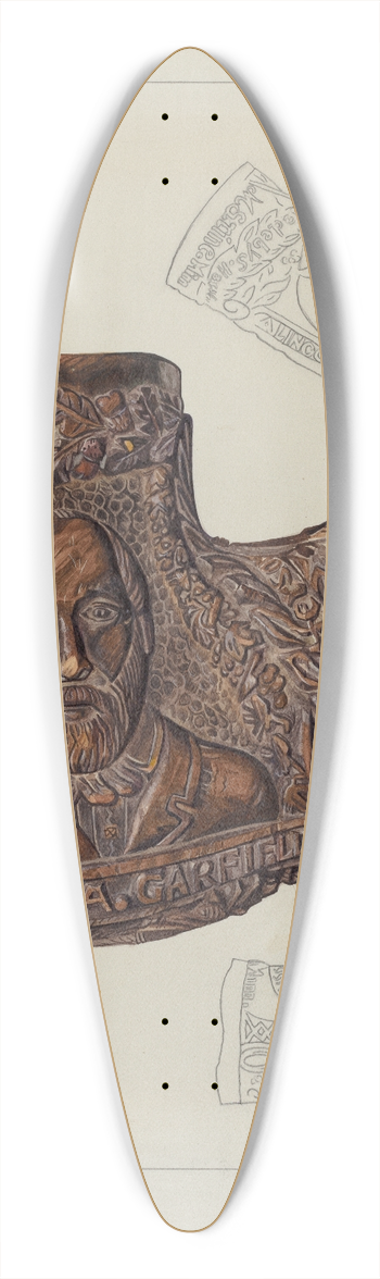 Carl Keksi - Pipe Bowl 39.3 inch art pintail longboard deck