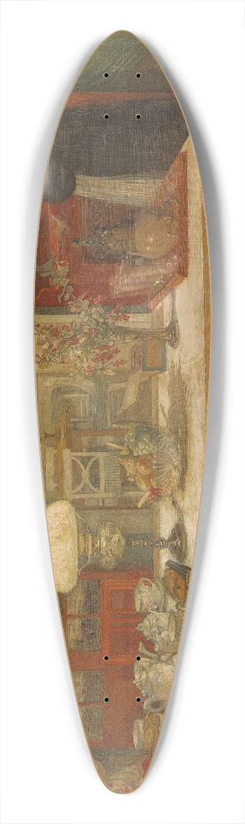 Carl Larsson - Getting Ready for a Game 39.3 inch art pintail longboard deck