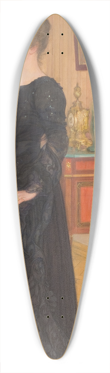 Carl Larsson - Portrait of Mrs. Signe Thiel 39.3 inch art pintail longboard deck