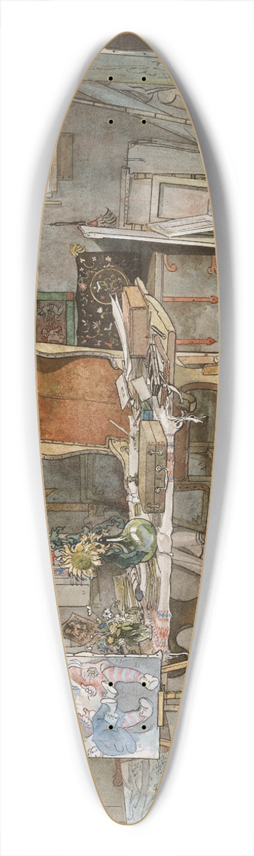 Carl Larsson - The Studio 39.3 inch art pintail longboard deck