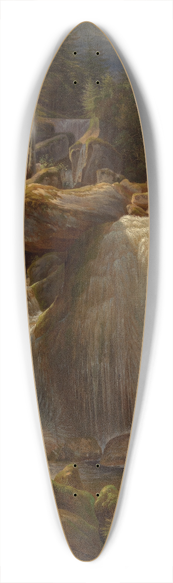 Carl Ludwig Frommel - Der Triberger Wasserfall 39.3 inch art pintail longboard deck