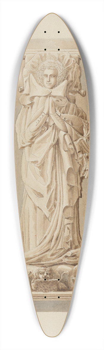 Carl Ludwig Frommel - Rtteln, Dorfkirche; Grabmal der Markgrfin Anna, geb. Grfin von Freiburg, zweite Gemahlin Rudolfs III., gest. 1409 39.3 inch art pintail longboard deck