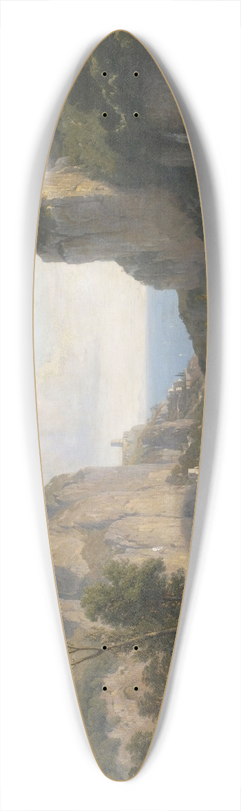 Carl Maria Nicolaus Hummel - Das Mhlental bei Amalfi 39.3 inch art pintail longboard deck