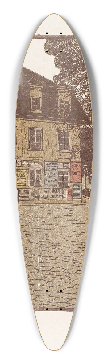 Carl Moll - Grinzing 39.3 inch art pintail longboard deck