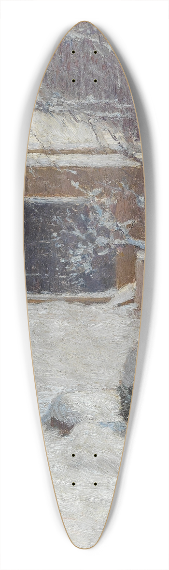 Carl Moll - Winter at Hohe Warte, Rothschild Gardens 39.3 inch art pintail longboard deck